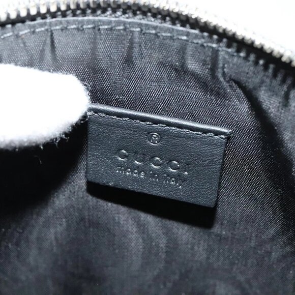 GUCCI SEGA Collaboration Shoulder Bag Leather Black 511189 Auth BD1503AV - Picture 10 of 14